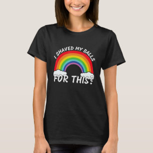 T-shirt J'Ai Rasé Mes Boules Pour Cette Citation