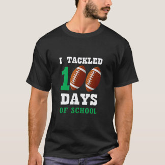 T-shirt J'ai relevé le défi de 100 jours d'école de footba