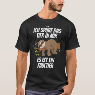 T-shirt J'ai Ressenti La Bête En Moi Sloth Chiller Office