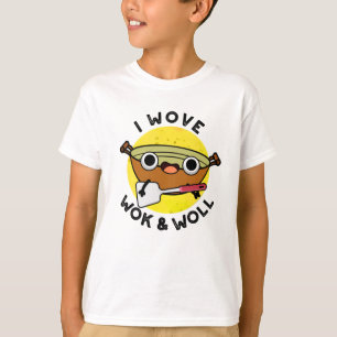 T-shirt J'Ai Réveillé Wok Et Woll Funky Chinois Wok Pun