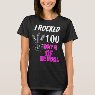 T-shirt J'Ai Rocké 100 Jours D'École De Guitare Musique Ét