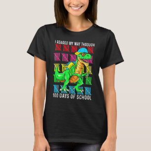 T-shirt J'Ai Rouillé Ma Route À Travers 100 Jours De Dinos