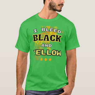 T-shirt J'ai saigné noir et jaune pittsburgh football2