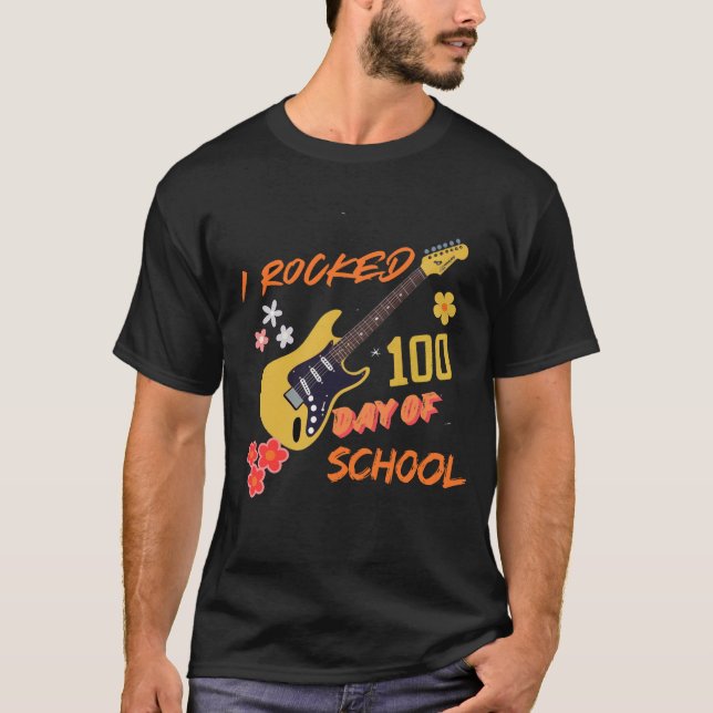 T-shirt J'ai secoué 100 jours de ping scolaire, chemise de (Devant)