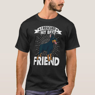 T-shirt J'Ai Secouru Mon Meilleur Ami Adoption Chien Sauve