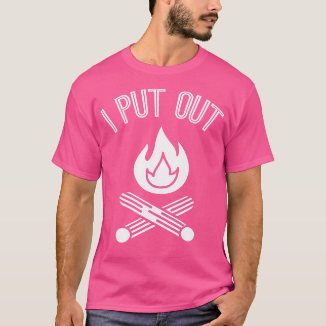 T-shirt J'Ai Sorti Funny Camping-Feu (Devant)