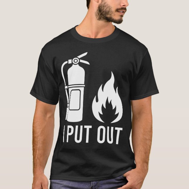 T-shirt J'Ai Sorti Le Feu Extincteur Feu Drôle (Devant)
