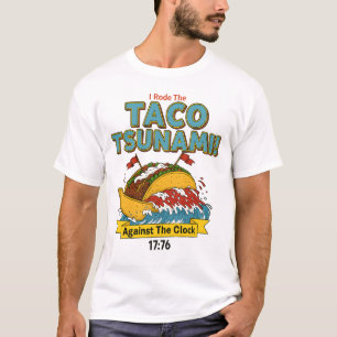 T-shirt J'ai surfé le Tsunami de Taco dans le défi Contre