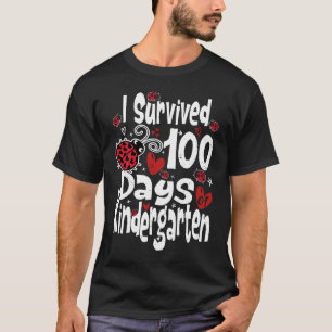 T-shirt J'ai survécu 100 jours de jardin d'enfants enseign