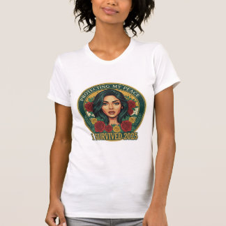 T-Shirt J'ai Survécu 2025 – Résilience Tranquille.