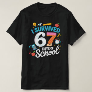 T-shirt J'ai survécu 67 jours aux professeurs des élèves