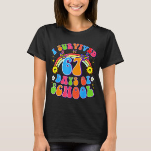 T-shirt J'ai survécu 67 jours d'école drôle 67 professeurs