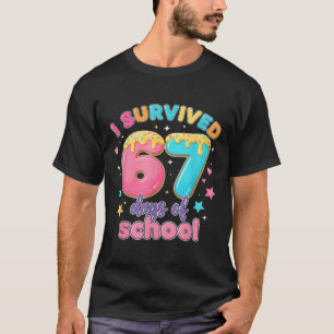 T-shirt J'ai survécu 67 jours d'école enseignants élèves g