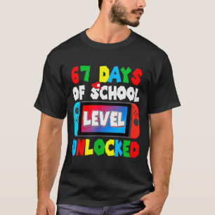T-shirt J'ai survécu 67 jours d'école Joueur 67 jours élèv