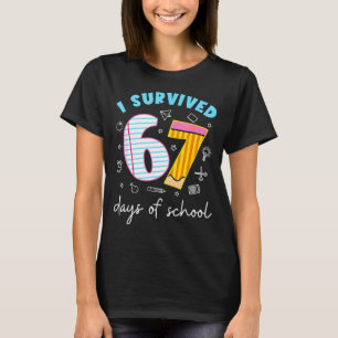 T-shirt J'ai survécu 67 jours d'école Mème drôle Professeu