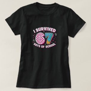 T-shirt J'ai survécu 67 jours d'école pour la rentrée sco