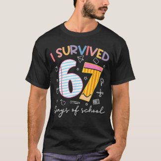 T-shirt J'ai survécu 67 jours d'école Six Seven Meme Ensei