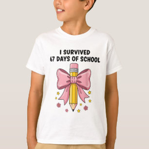 T-shirt J'ai survécu 67 jours d'école Six Seven Meme pour