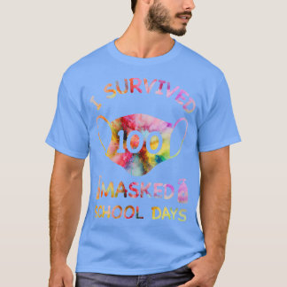 T-shirt J'ai survécu à 100 jours d'école masqués pour Ense