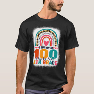 T-shirt J'Ai Survécu À 100 Jours D'École Quatrième Année 1