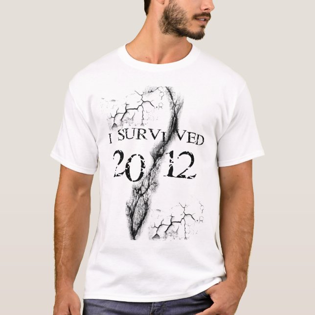 T-shirt j'ai survécu à 2012 (Devant)