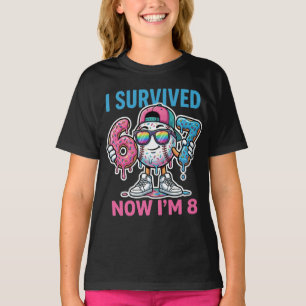 T-shirt J'ai survécu à 67 ans Maintenant j'ai 8 ans Baseba