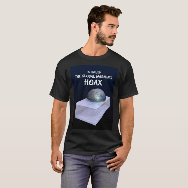 T-shirt J'Ai Survécu À La Canne Du Réchauffement climatiqu (Devant entier)