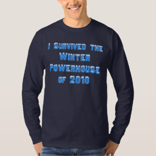 T-shirt J'ai survécu à la centrale électrique d'hiver de