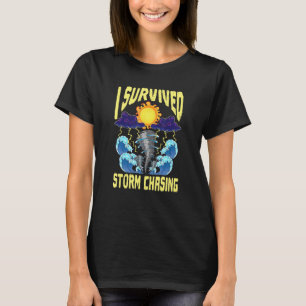 T-shirt J'ai survécu à la chasse aux tempêtes Chasseur de