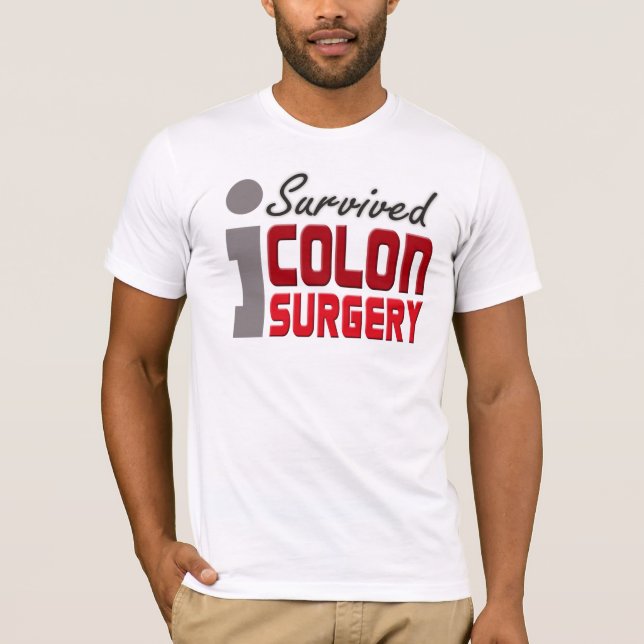 T-shirt J'ai survécu à la chemise de chirurgie de deux (Devant)
