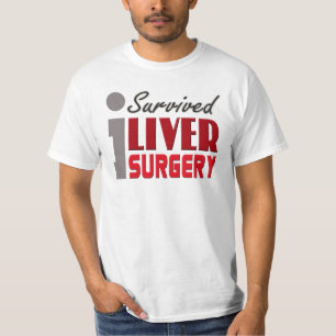 T-shirt J'ai survécu à la chemise de chirurgie de foie