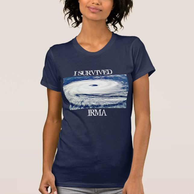 T-SHIRT J'AI SURVÉCU À LA CHEMISE DE L'OURAGAN IRMA (Devant)