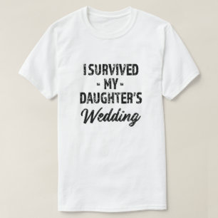 T-shirt J'ai survécu à la chemise drôle de mariage de ma f