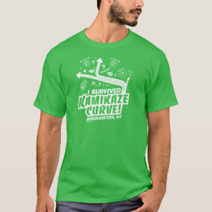 T-shirt J'Ai Survécu À La Courbe Kamikazi ! Binghamton, T-