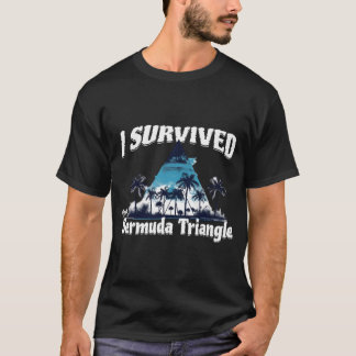 T-shirt J'Ai Survécu À La Croisière De Vacances Du Triangl