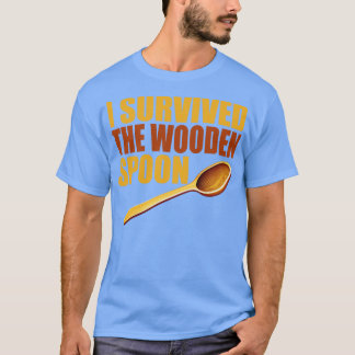 T-shirt J'Ai Survécu À La Cuillère En Bois Drôle Cuillère