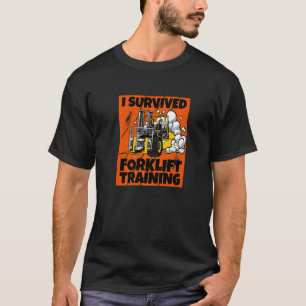 T-shirt J'Ai Survécu À La Formation De Remorque Nouveau Co