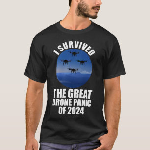 T-shirt J'Ai Survécu À La Grande Panique Des Drones De 202