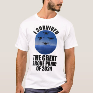 T-shirt J'Ai Survécu À La Grande Panique Des Drones De 202