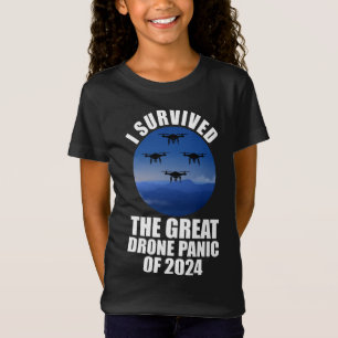 T-Shirt J'Ai Survécu À La Grande Panique Des Drones De 202