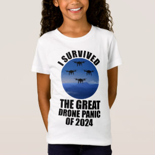 T-Shirt J'Ai Survécu À La Grande Panique Des Drones De 202