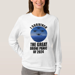 T-shirt J'Ai Survécu À La Grande Panique Des Drones De 202