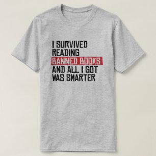 T-shirt J'ai survécu à la lecture de livres interdits