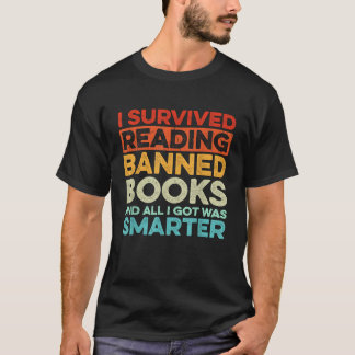 T-shirt J'Ai Survécu À La Lecture De Livres Interdits