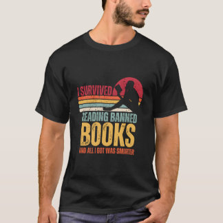 T-shirt J'Ai Survécu À La Lecture De Livres Interdits Livr