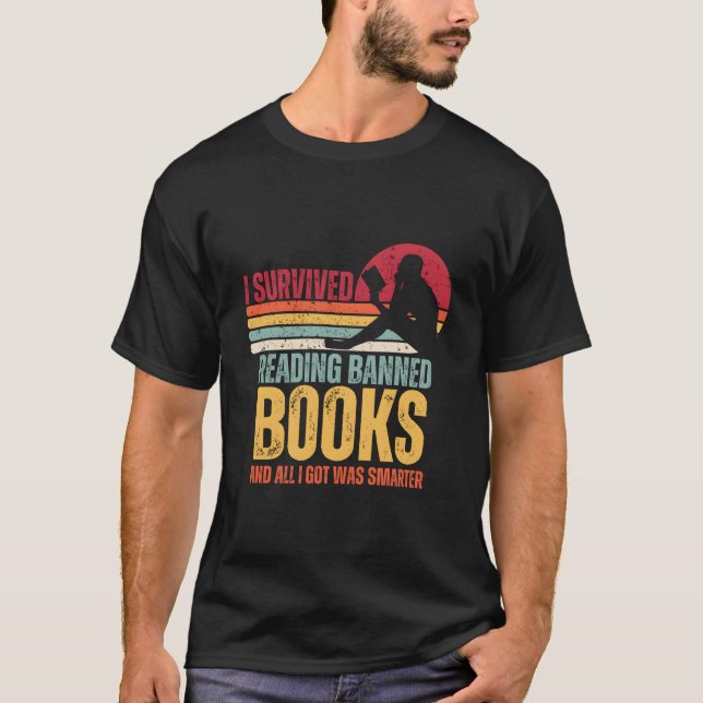 T-shirt J'Ai Survécu À La Lecture De Livres Interdits Livr (Devant)