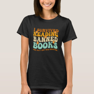 T-shirt J'Ai Survécu À La Lecture Interdite Livres Livre L