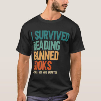 T-shirt J'Ai Survécu À La Lecture Interdite Livres Livre L