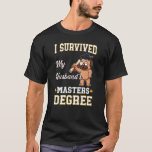 T-shirt J'ai survécu à la maîtrise de mon mari au collège