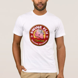 T-shirt J'ai survécu à la pandémie de grippe de porcs - le
